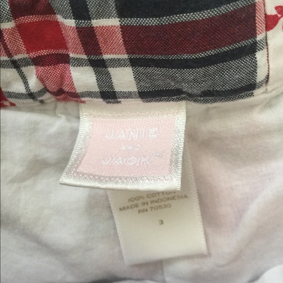 SOLD ❌Janie & Jack patchwork & plaid shorts - Picture 6 of 7